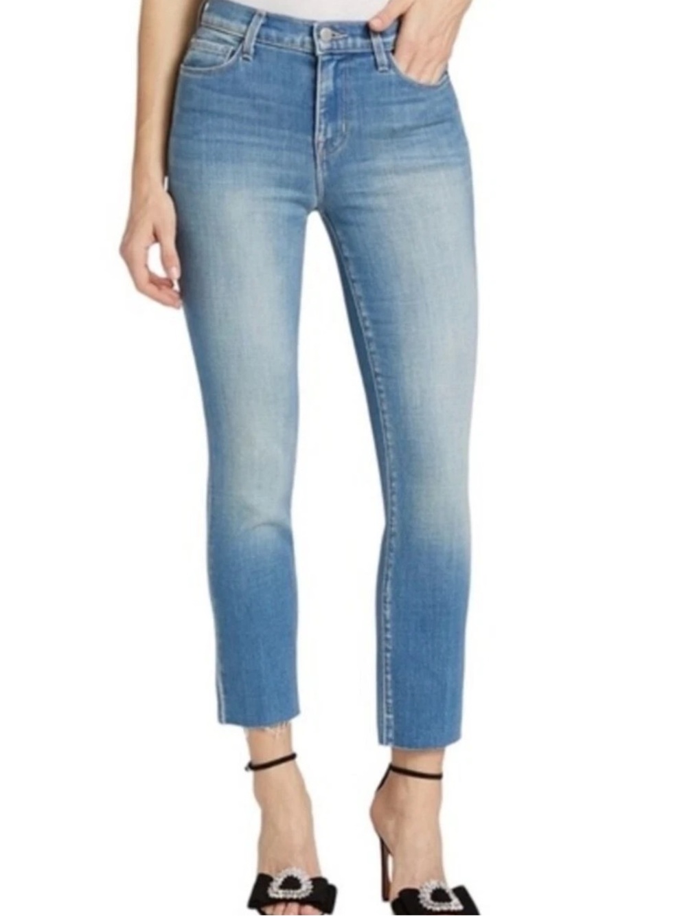 L’AGENCE Sada High Rise Slim Crop High Jeans in Camden, EUC, Size 24 - Picture 6 of 7